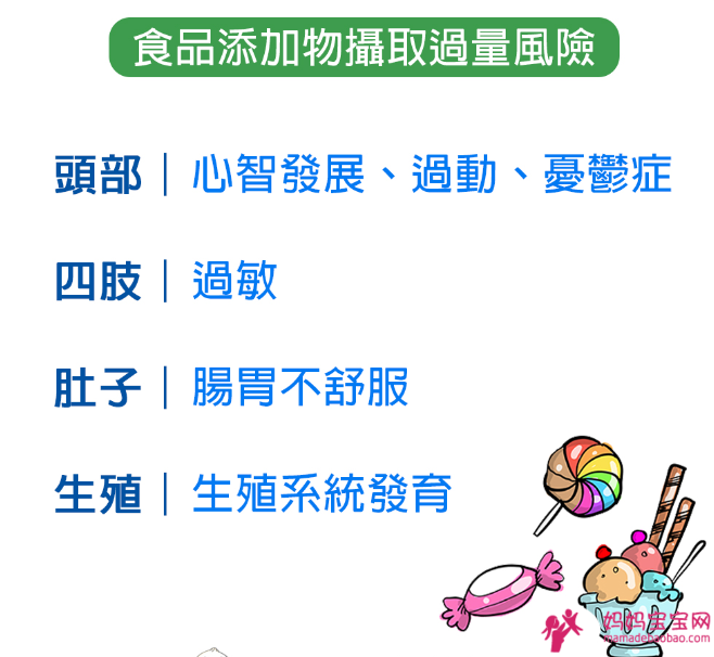 孩子爱吃糖吗？摄取过量食品添加物恐对健康造成4影响！