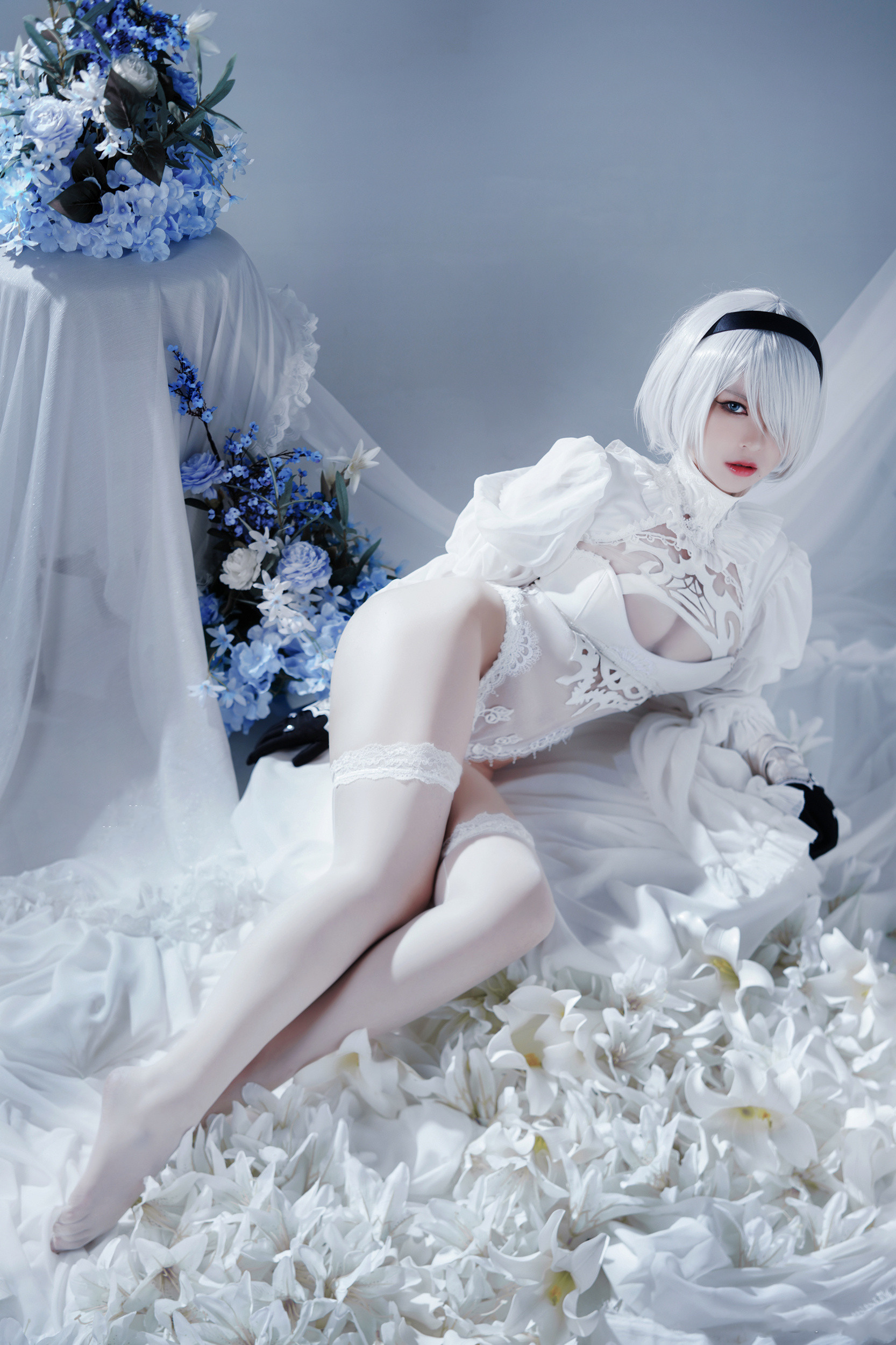 中国Coser《半半子BANBANKO》性感黑丝还原狂堵之渊「蛇喰梦子」！