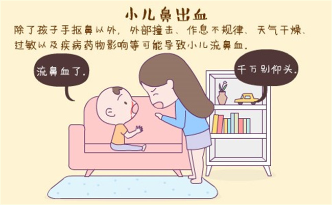 孩子流鼻血就仰头这样做对吗（错误）