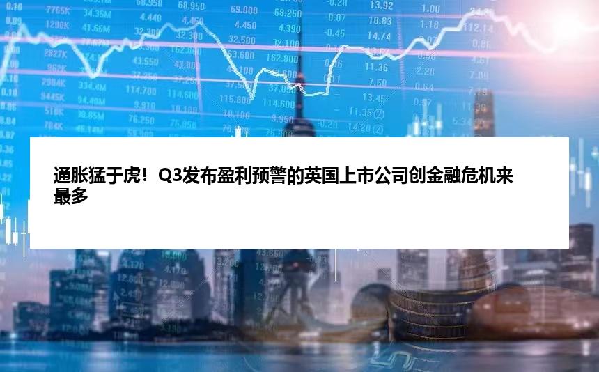 通胀猛于虎！Q3发布盈利预警的英国上市公司创金融危机来最多