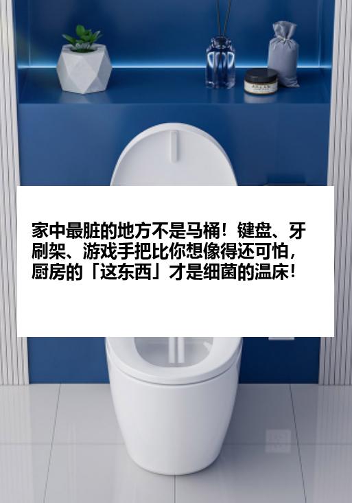 家中最脏的地方不是马桶！键盘、牙刷架、游戏手把比你想像得还可怕，厨房的「这东西」才是细菌的温床！