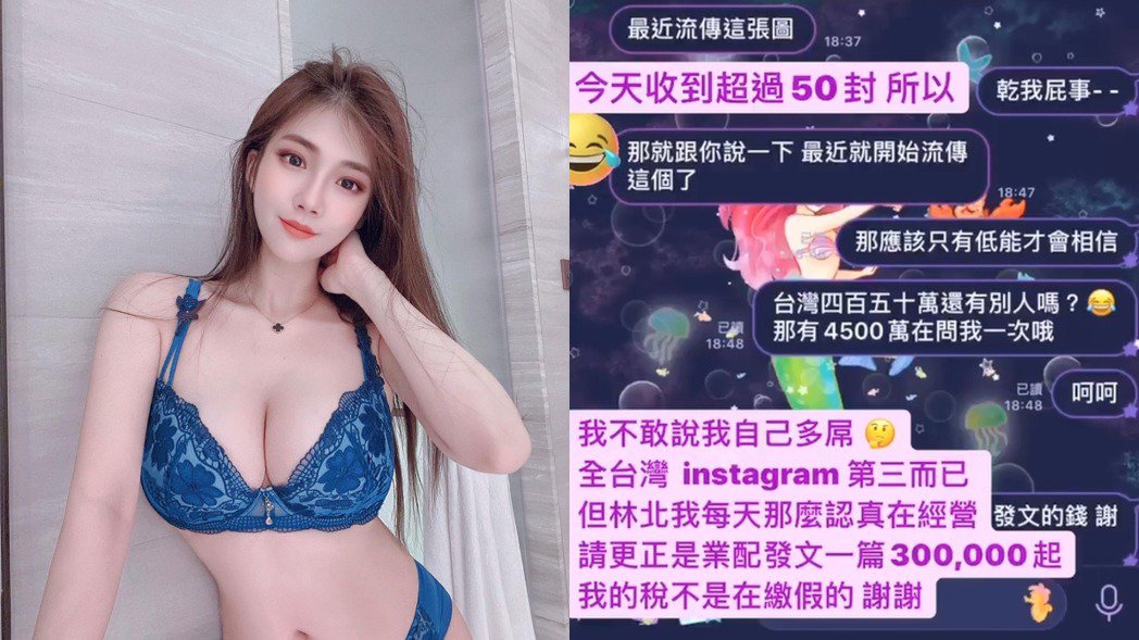 网美圈卖淫价目表疯传　乡民一一点名网美们急否认