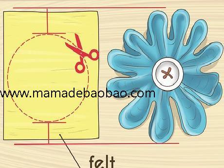 4种方法来制作胸针（用羊毛毡做胸针）