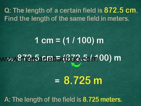 如何将厘米转换成米: 12 步骤
