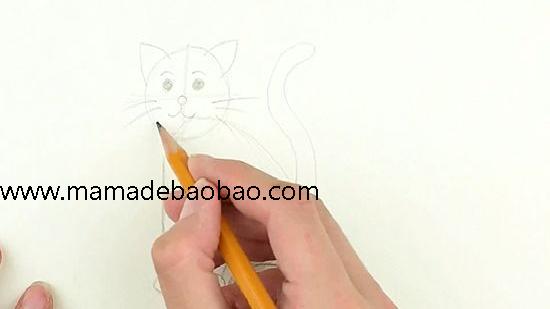 4种方法来画猫 - （站着的猫的侧视图）