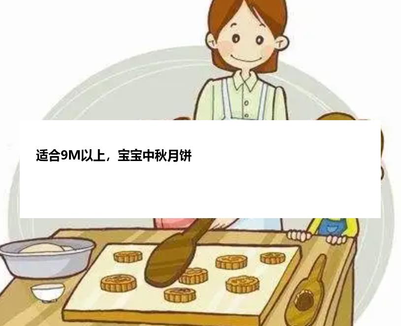 适合9M以上，宝宝中秋月饼